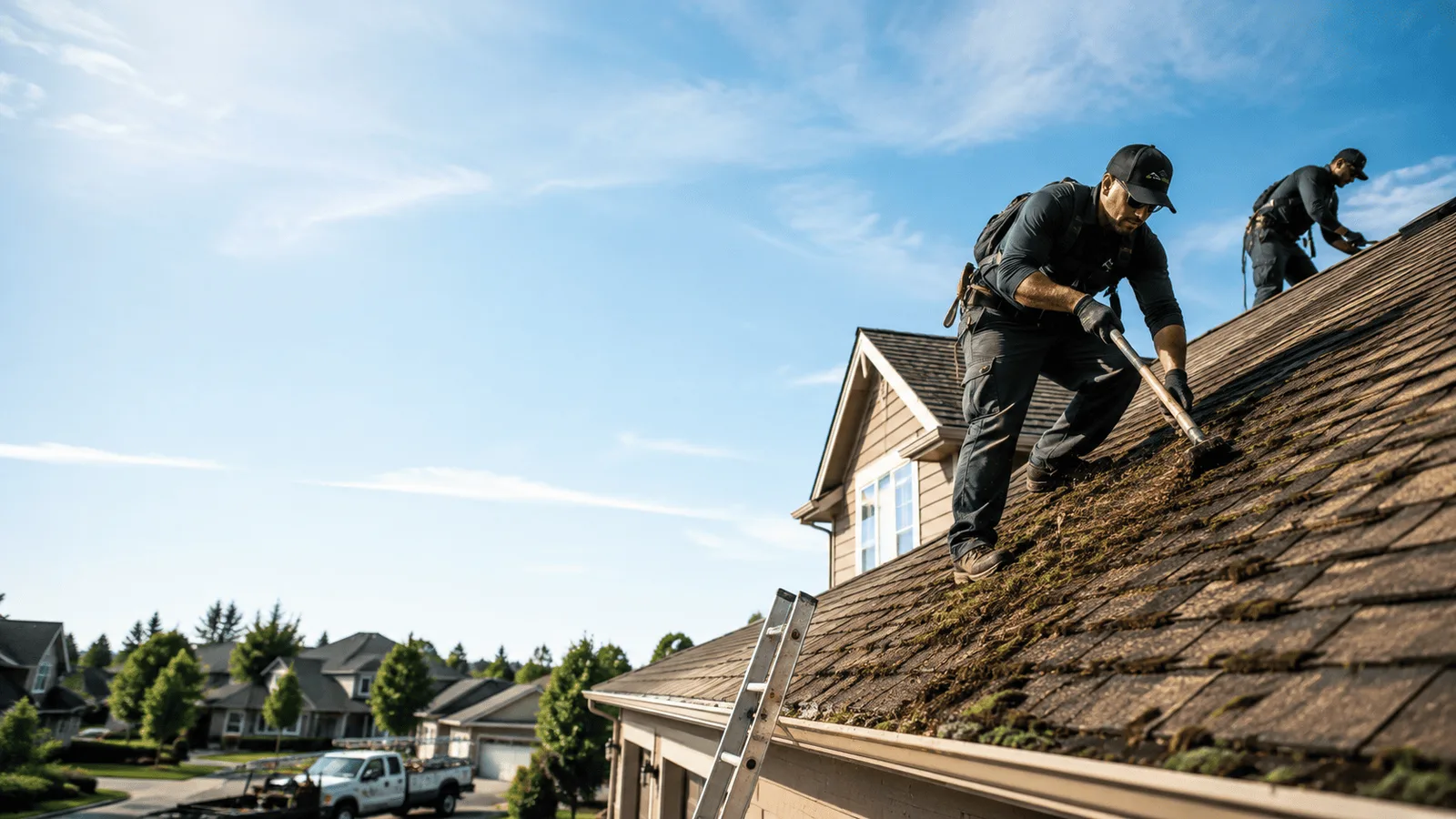 Roof Moss Removal in Elgin, IL near me